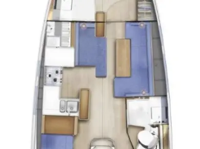 Wynajem Żaglowiec w Rhodes (City) - Jeanneau Sun Odyssey 410