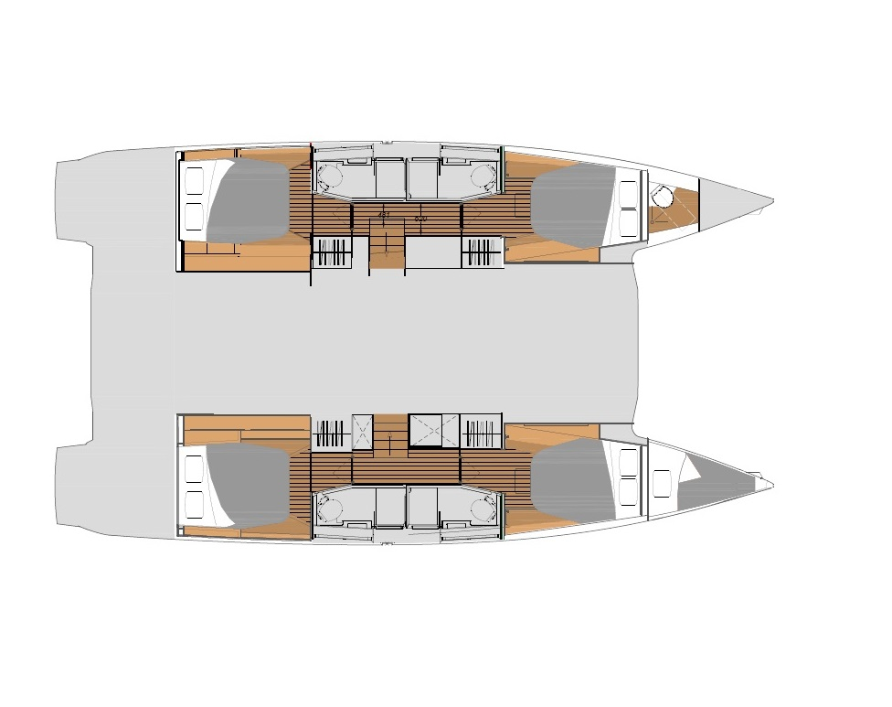 Wynajem Katamaran Fountaine Pajot z patentem 