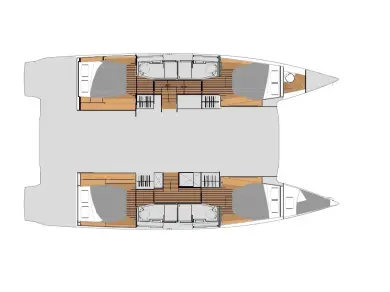 Wynajem Katamaran Fountaine Pajot z patentem 