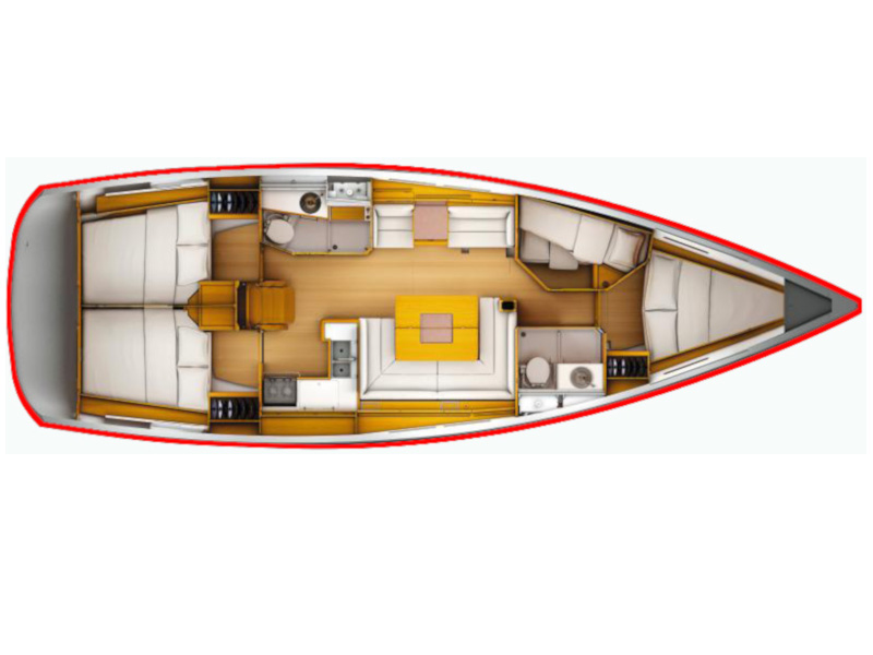 Jeanneau Sun Odyssey 449 między profesjonalistami a osobami prywatnymi w San Vincenzo