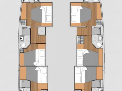 Fountaine Pajot Aura 51 między profesjonalistami a osobami prywatnymi w Alimos