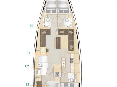 Wynajem łodzi Hanse Hanse 548 w Lefkáda na SamBoat 