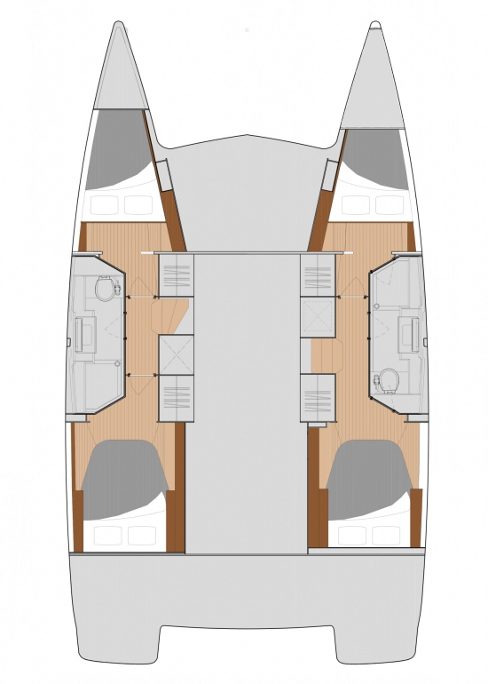 Wynajem Katamaran Fountaine Pajot z patentem 