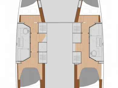 Wynajem Katamaran Fountaine Pajot z patentem 