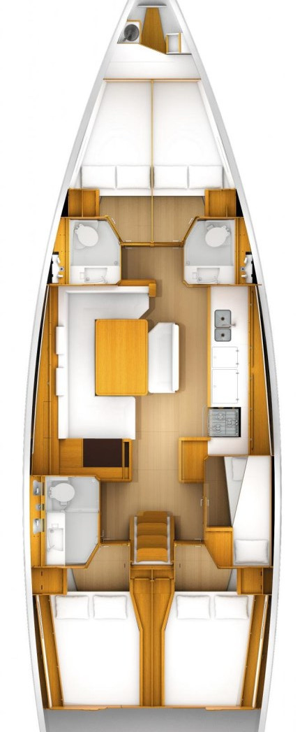 Wynajem Żaglowiec w Kaštela - Jeanneau Sun Odyssey 519