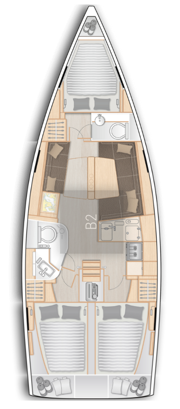 Wynajem łodzi Flensburg tanio Hanse 388