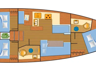Jeanneau Sun Odyssey 410 między profesjonalistami a osobami prywatnymi w Palma de Mallorca