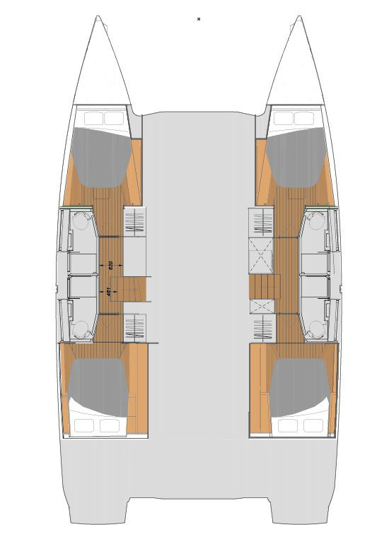 Wynajem Katamaran Fountaine Pajot z patentem 