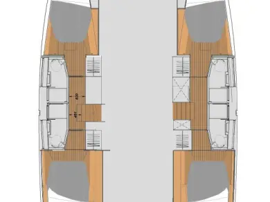 Wynajem Katamaran Fountaine Pajot z patentem 