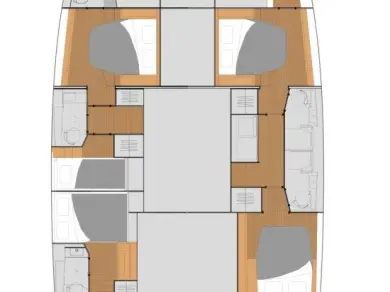 Wynajem Katamaran Fountaine Pajot z patentem 