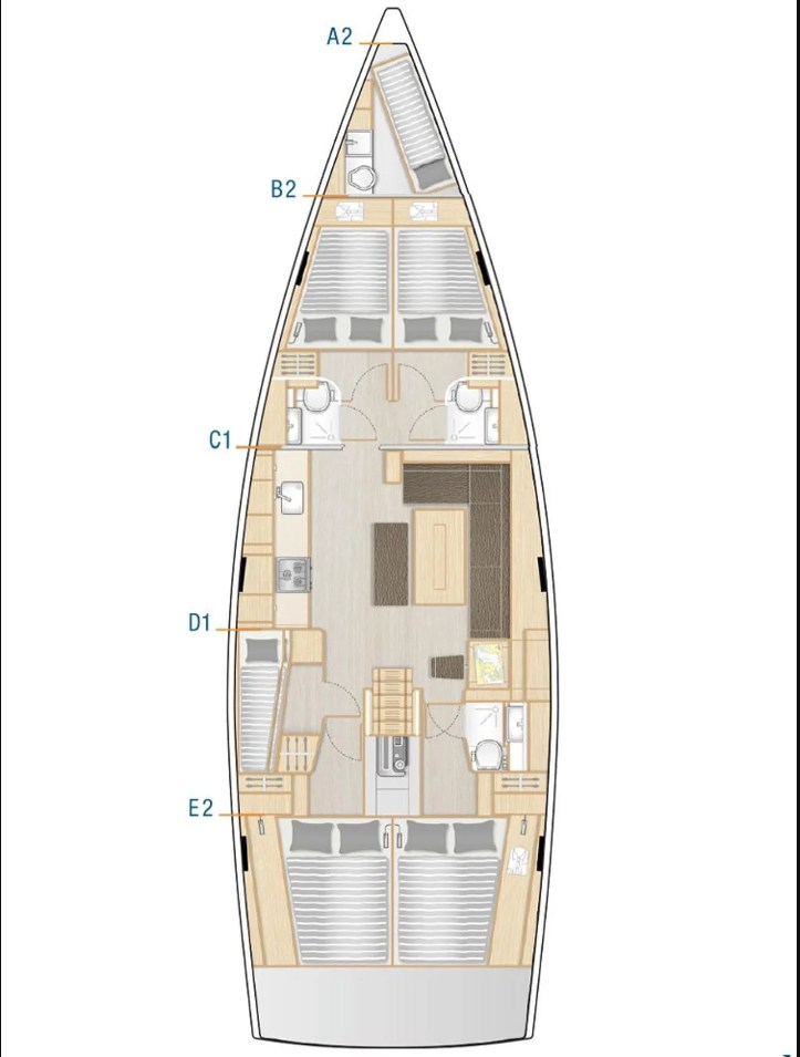 Wynajem w Lefkáda- Hanse Hanse 508 na SamBoat