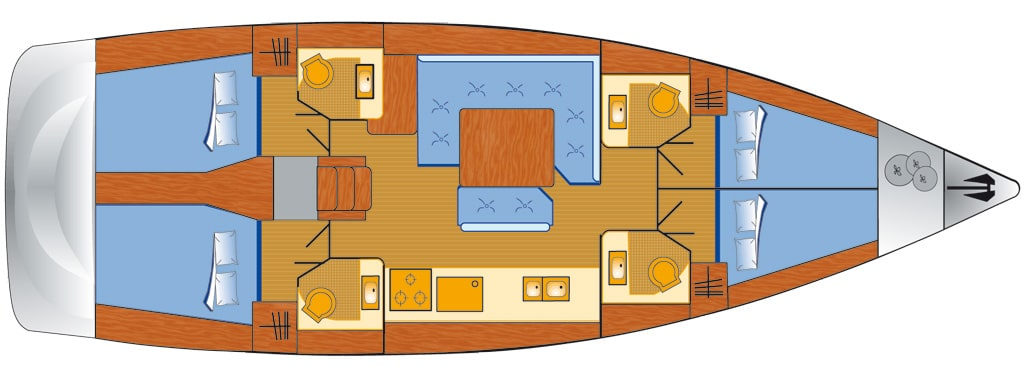 Wynajem łodzi Palma de Mallorca tanio Sun Odyssey 479