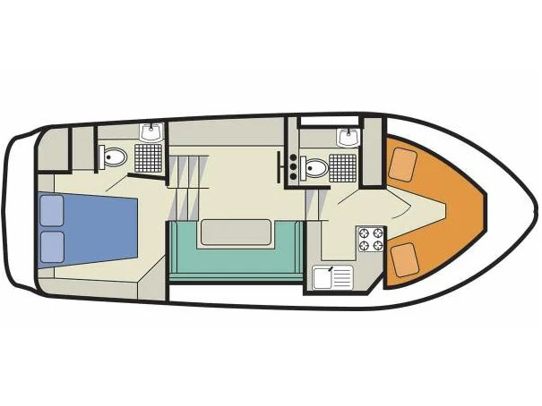 Le Boat Countess między profesjonalistami a osobami prywatnymi w Saint-Gilles du Gard